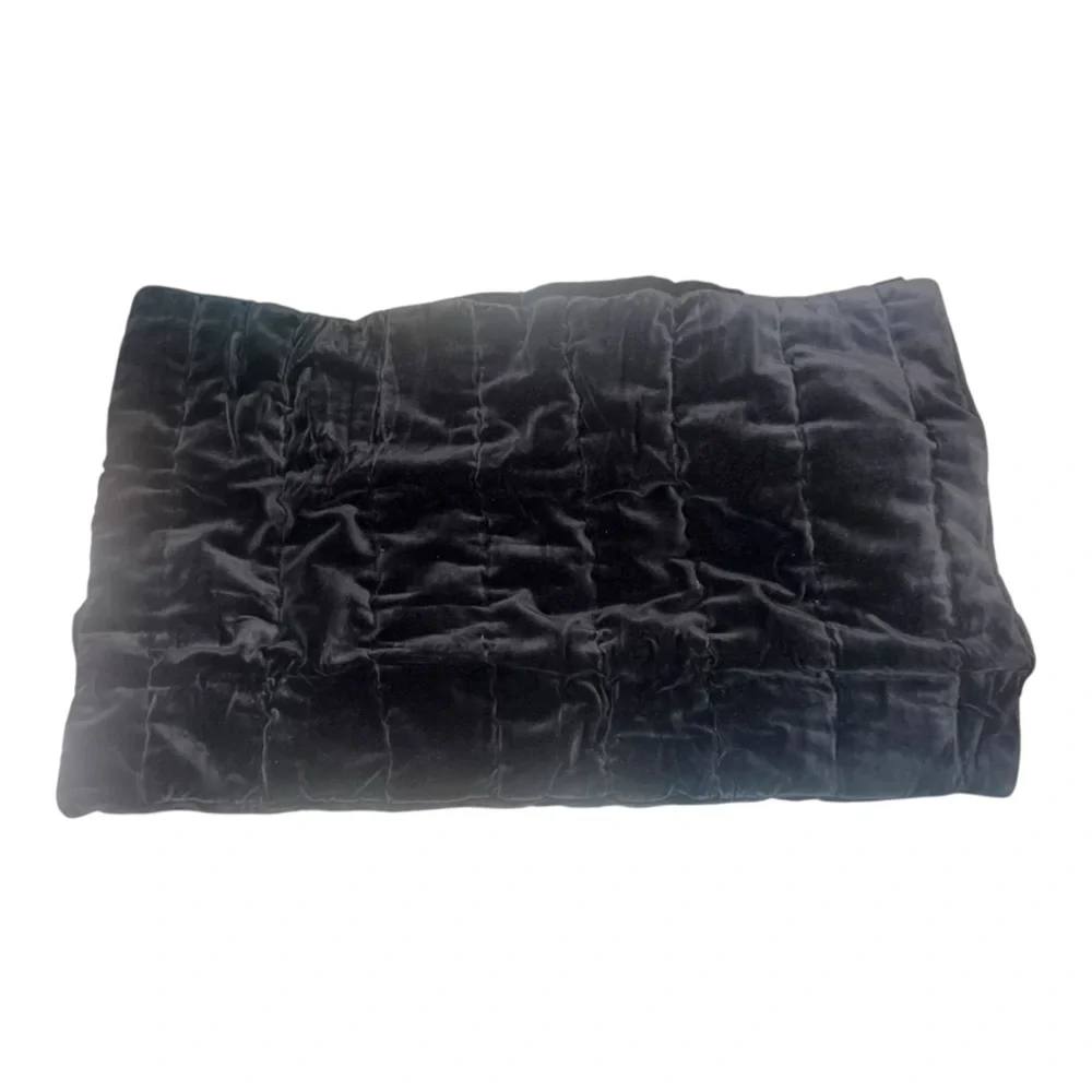 ✅New! Restoration Hardware ORGANIC COTTON VELVET WIDE CHANNEL Standard SHAM Set